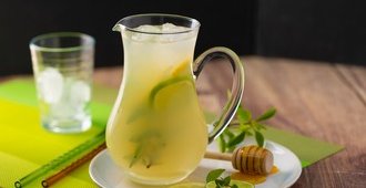 Citronnade miel basilic