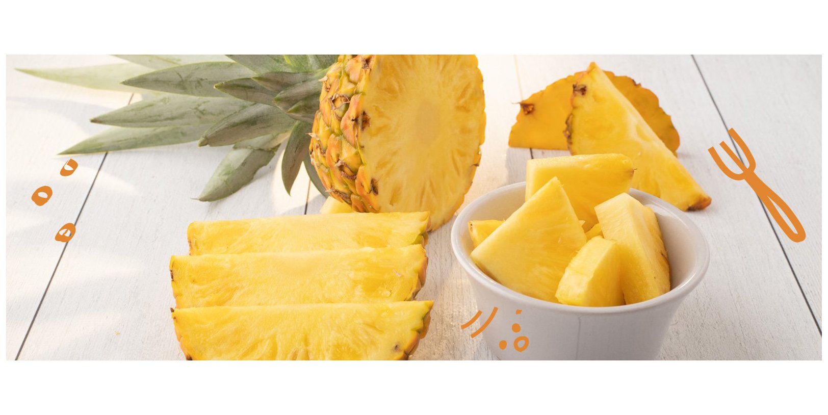 Quartiers de fruit saison ananas