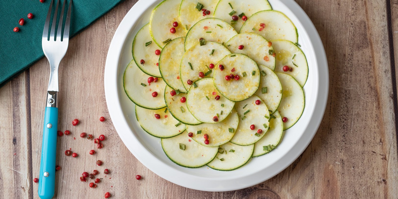 Carpaccio de courgette
