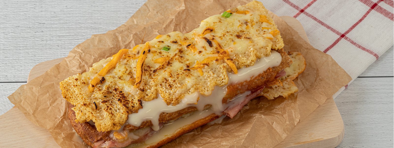 Croque-Monsieur rustique gratiné