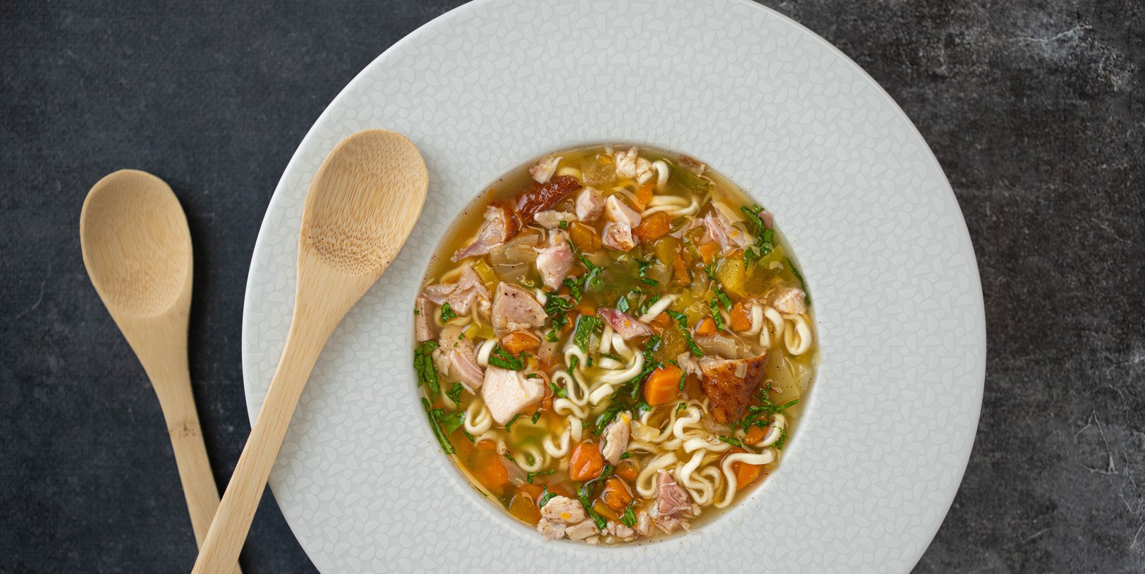 Soupe de poulet aux vermicelles